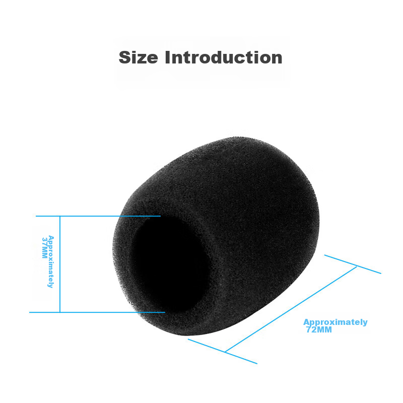 NINTAUS PJ-HMH*5 Microphone Cap, Foam Cover, Anti-Slip Microphone Protector, Spr...