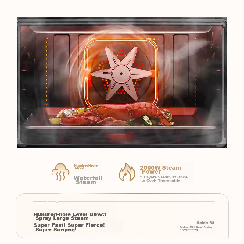 CASDON Microwave Oven Combo Steamer, Baked, Microwave, Steamed, Baked And Fried...