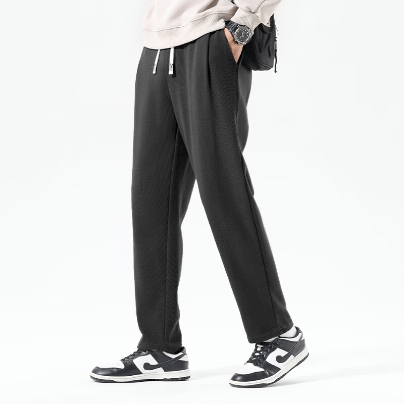 Warrior Men's Summer Thin Casual Sports Pants Youth Loose Men's Pants Black 3XL