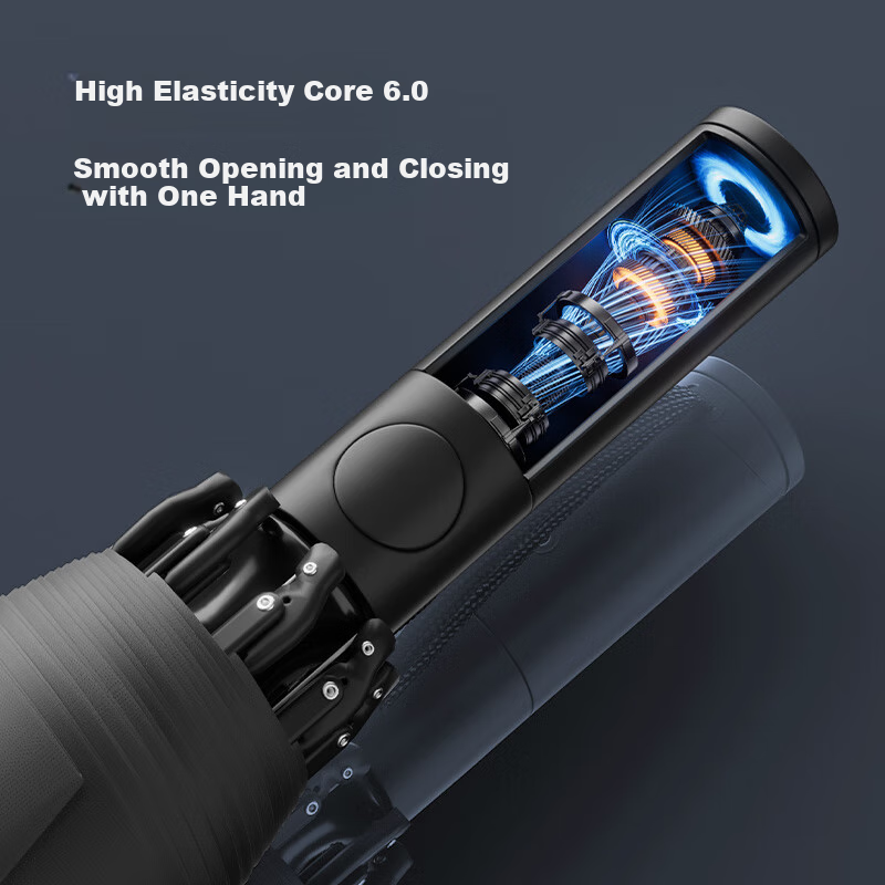 Jingzao Reverse Black Knight Large Umbrella, Automatic Umbrella, Reinforced Wind...