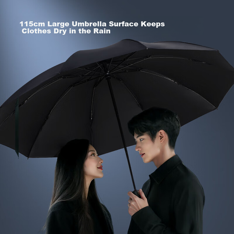 Jingzao Reverse Black Knight Large Umbrella, Automatic Umbrella, Reinforced Wind...