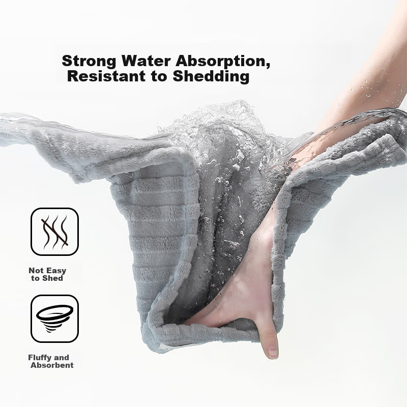 Sanli 7A Antibacterial Household Towels, Cloud-Soft, Absorbent, Quick-Drying, 2-...