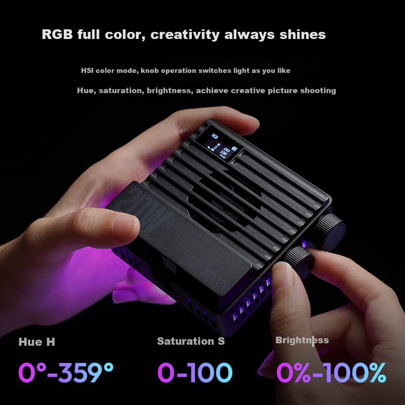 Ulanzi LE20 20W RGB Pocket Fill Light, Live Streaming Photography Light, Profess...