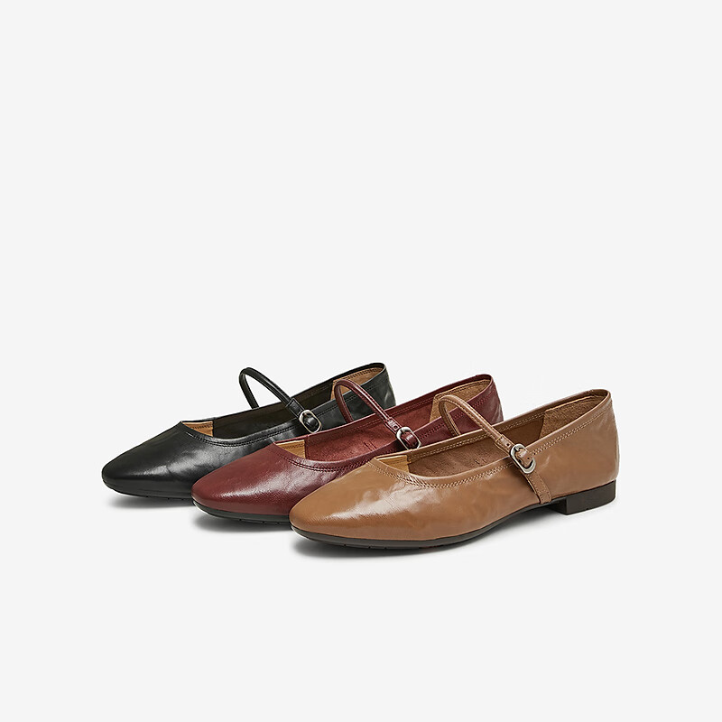 Bata Mary Jane Single Shoes Women's 2025 Spring Mall Sheepskin Soft Bottom Shall...