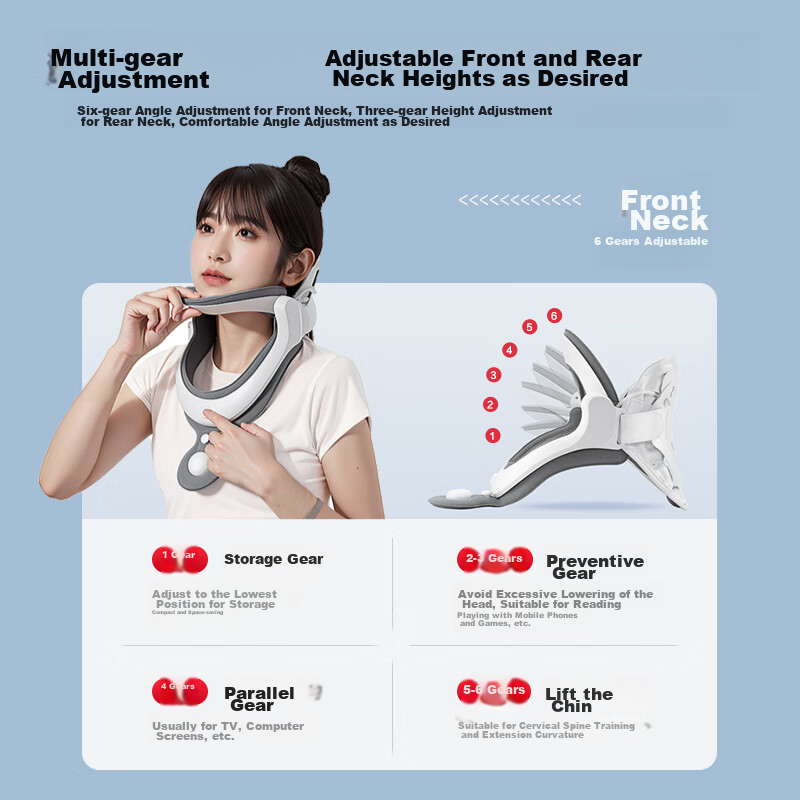 Cofoe Cervical Traction Device, Medical Inflatable Neck Brace, Specialized for C...