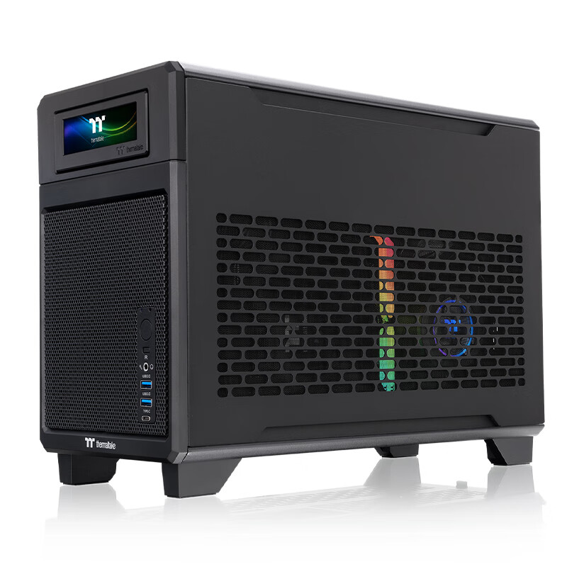 Thermaltake (Tt) TR100 Black Mini Tower Water-Cooled Computer Case (ITX Motherbo...