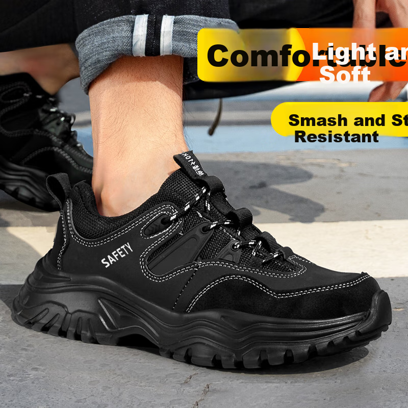 GUYISA Safety Shoes for Men, Electrician Insulated Anti-Smashing Anti-Puncture U...