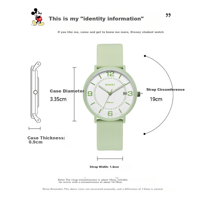 Disney Student Watch for Girls, High School And College Entrance Exam, Quartz Wa...