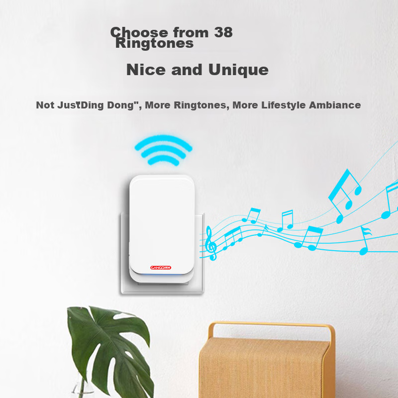Gangqi GQ-M3 Doorbell, Wireless Home Doorbell, Electronic Remote Control, Long-R...