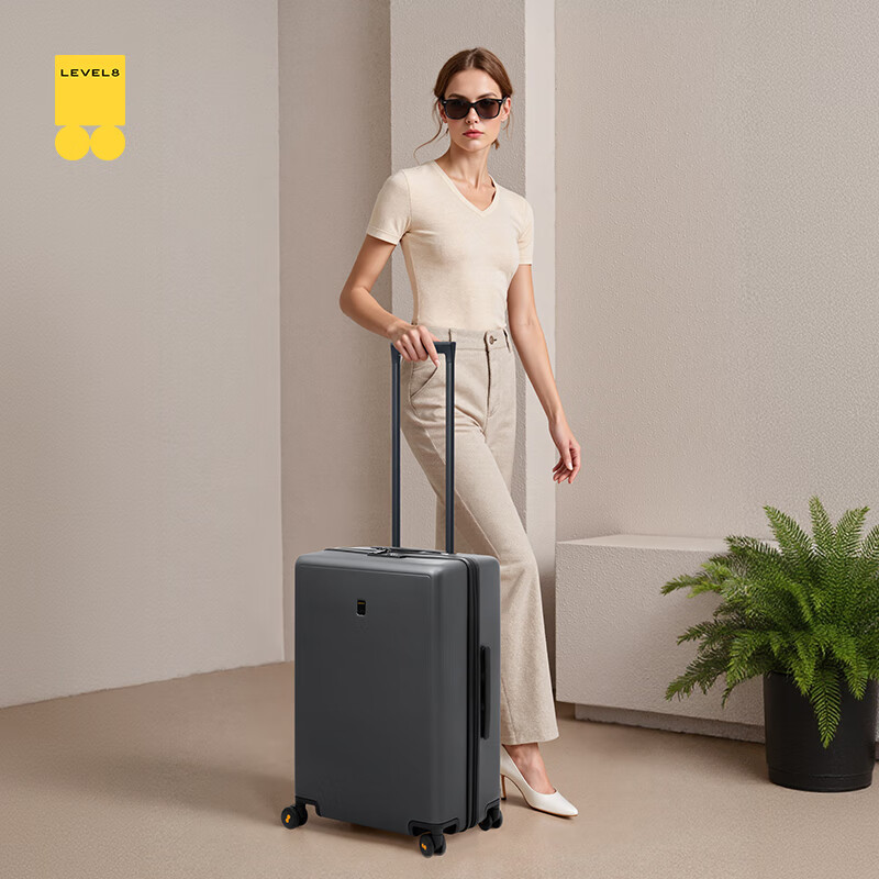 LEVEL8 Luggage Suitcase for Men And Women, Password Lock, Large Capacity Travele...