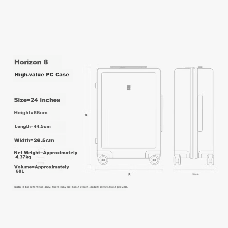 LEVEL8 Luggage Suitcase for Men And Women, Password Lock, Large Capacity Travele...