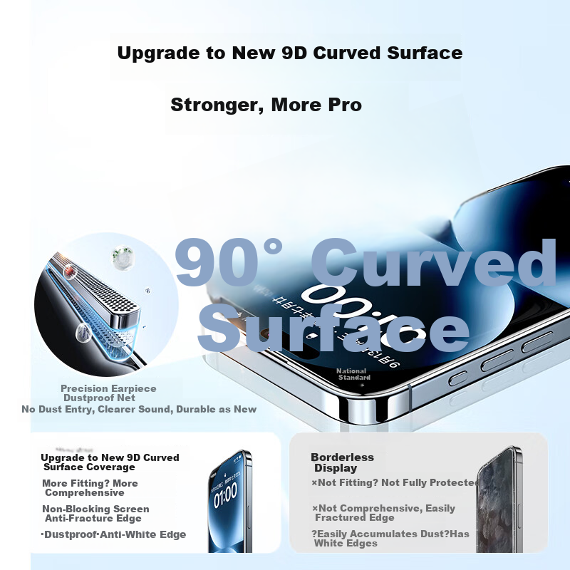 UGREEN AR Anti-Reflection Film for Apple 16/15 Tempered Glass Screen Protector f...