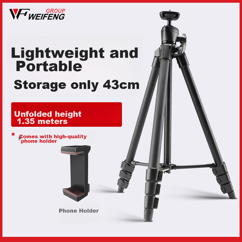 Weifeng WF-326A (Phone Clamp Set) with Phone Clamp, DSLR And Mirrorless Camera T...