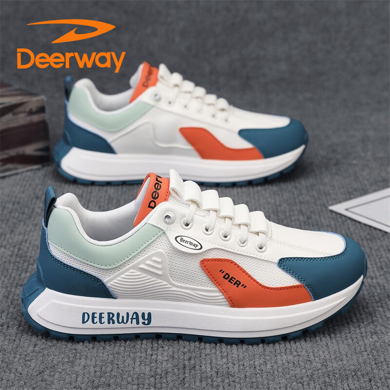 DEERWAY Men's Dad Shoes 2025 Summer Mesh Sneakers Men's Casual Breathable Sports...