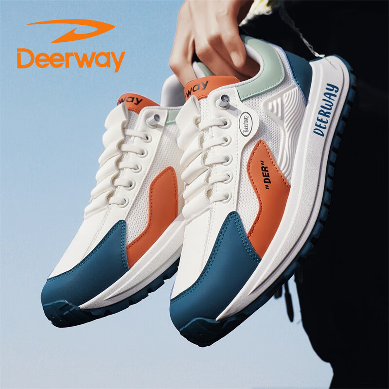 DEERWAY Men's Dad Shoes 2025 Summer Mesh Sneakers Men's Casual Breathable Sports...