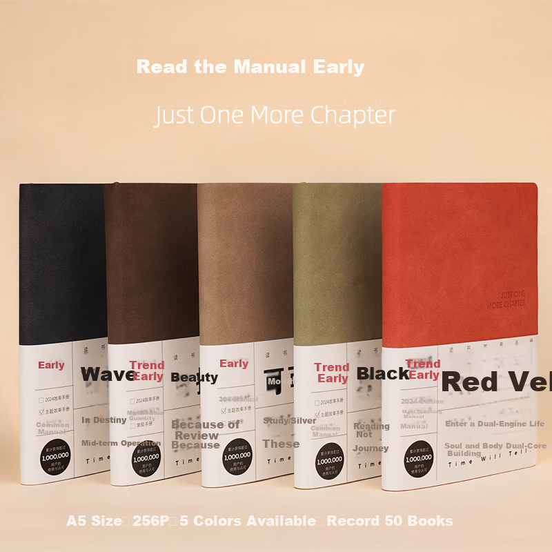 Reading Habit Notebook - Red Velvet