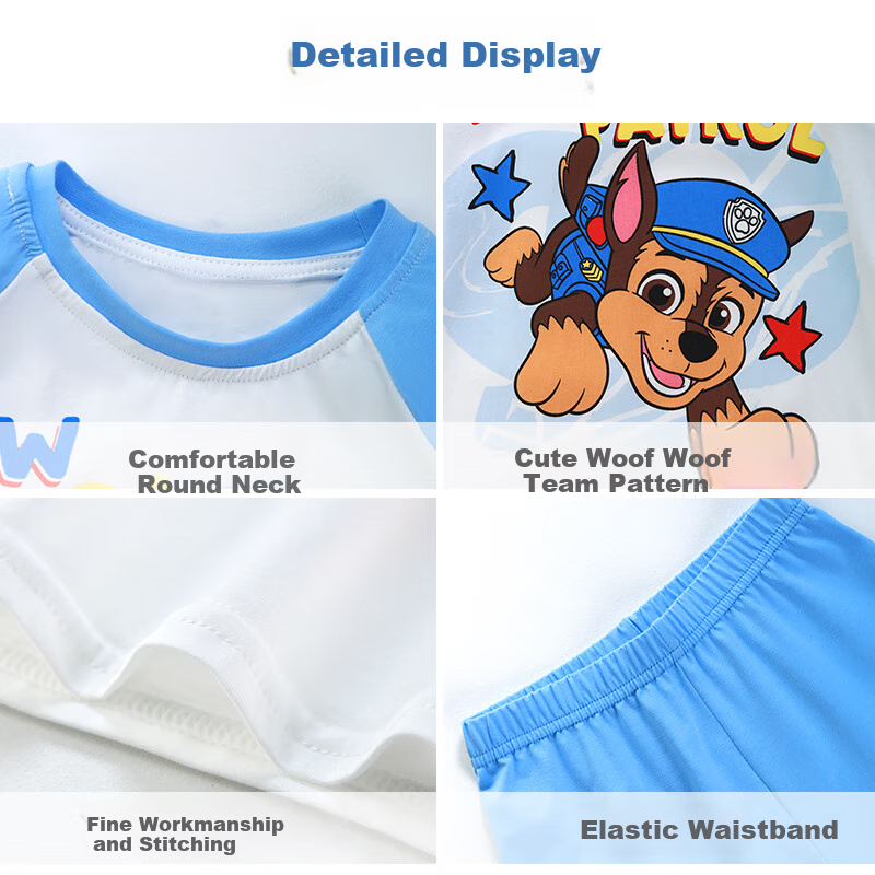 PAW PATROL Children's Pajamas, Boys And Girls Home Wear Set, Spring And Summer,...