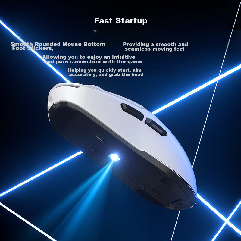 Asdun G01 Gaming Mouse, Tri-Mode Bluetooth Wired, Ergonomic Lightweight Wireless...