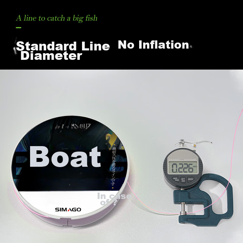 Simago Carbon Fishing Line for Boat Fishing, Sea Fishing, And Lure Fishing, Main...