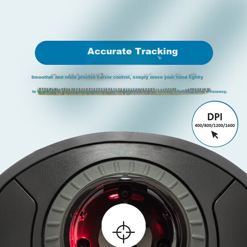 Kensington Trackball Ergonomic Mouse for Home Office Design with Control Ring fo...