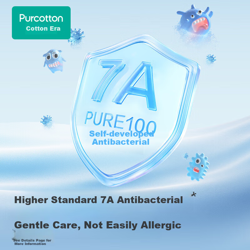 PurCotton Children's Underwear, Boys And Girls Boxer Briefs, 7A Antibacterial Pr...