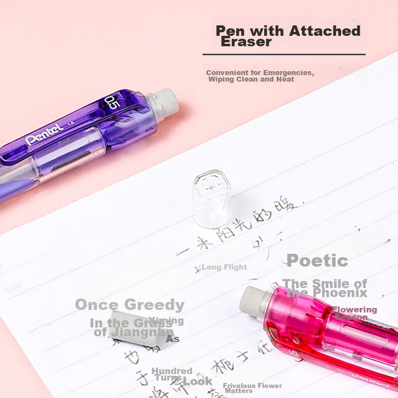 Pentel Mechanical Pencil 0.5mm, Break-Resistant Lead, Drawing Pencil for Student...