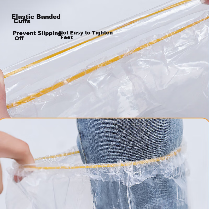 JAJALIN Disposable Children's Rain Shoe Covers, Waterproof Portable Card Shoe Co...