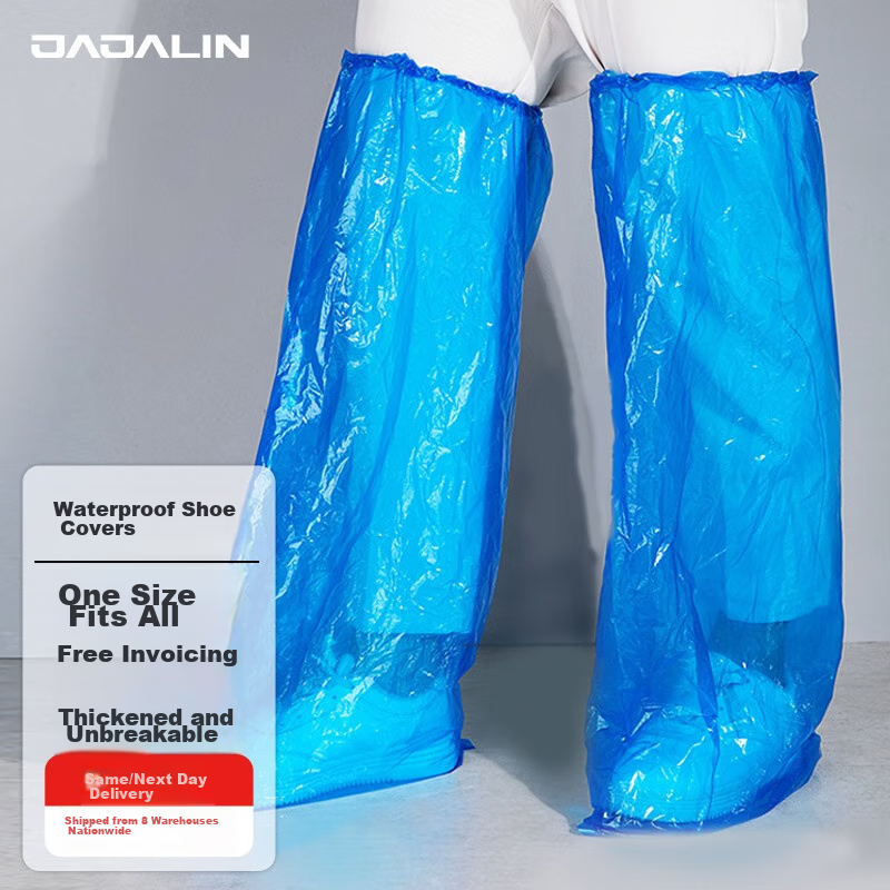 JAJALIN Disposable Rain Shoe Covers [20-Pack], Unisex Waterproof Thick Rain Boot...