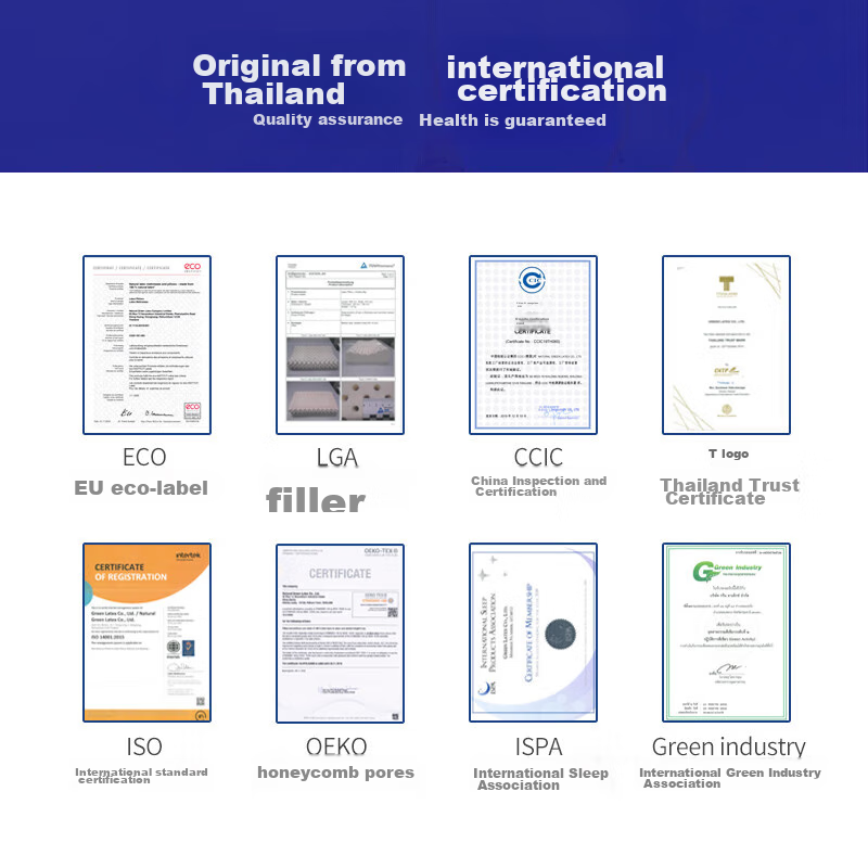 Paratex Granular Massage Wave Pillow, Imported from Thailand, Natural Latex Pill...