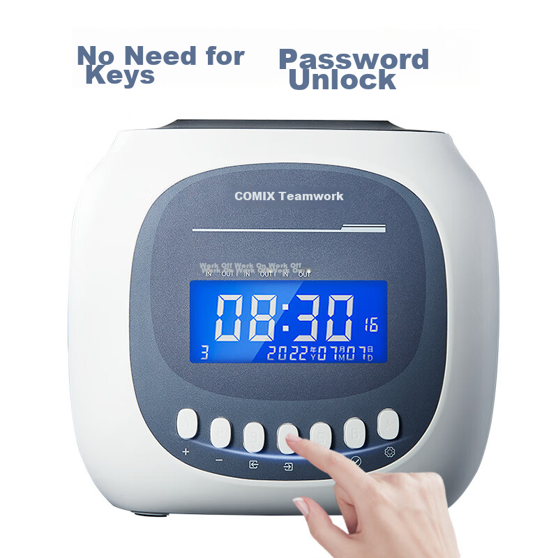 COMIX Attendance Machine, Clock-In Device, Paper Attendance Card Clock, JD Self-...