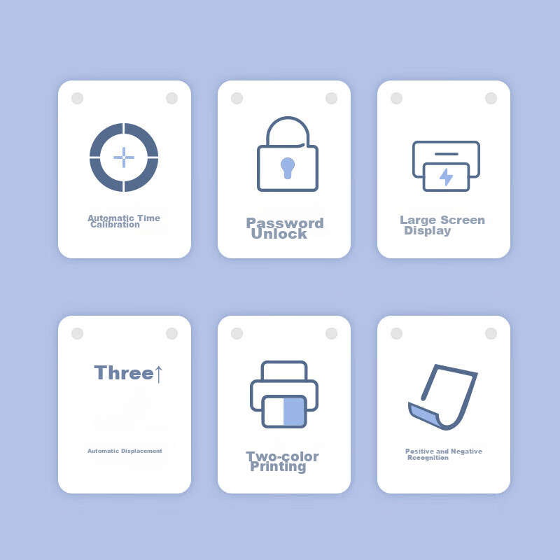 COMIX Attendance Machine, Clock-In Device, Paper Attendance Card Clock, JD Self-...