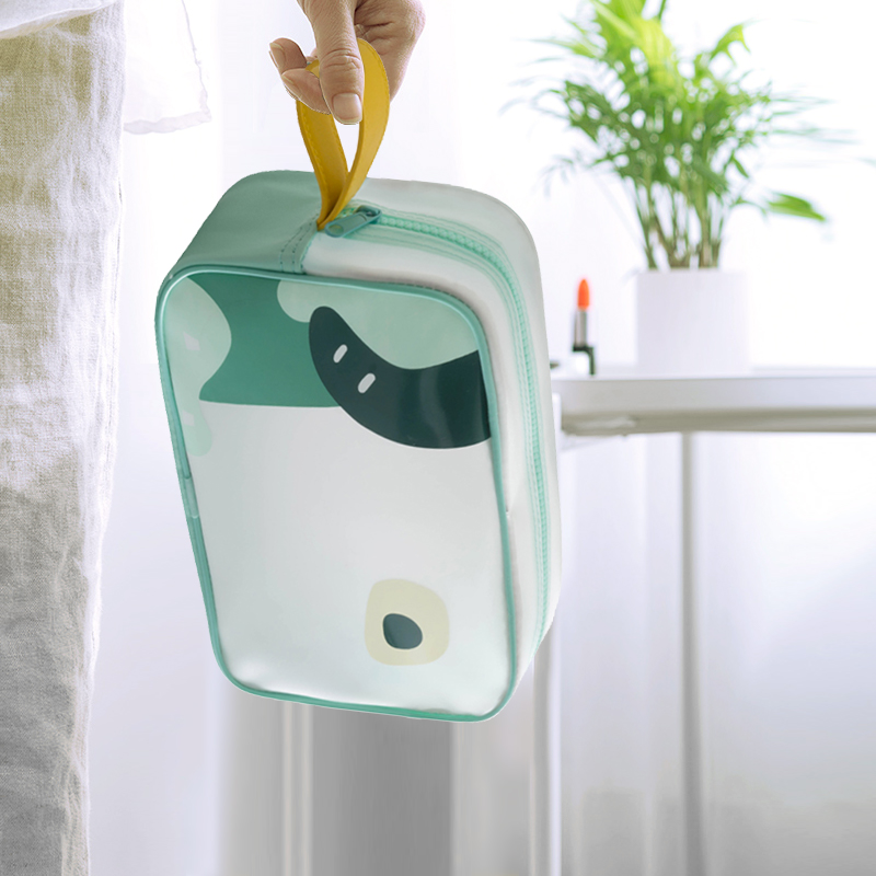 Banzheni TPU Semi-Transparent Travel Toiletry Bag, Unisex Toiletry Bag, Makeup B...