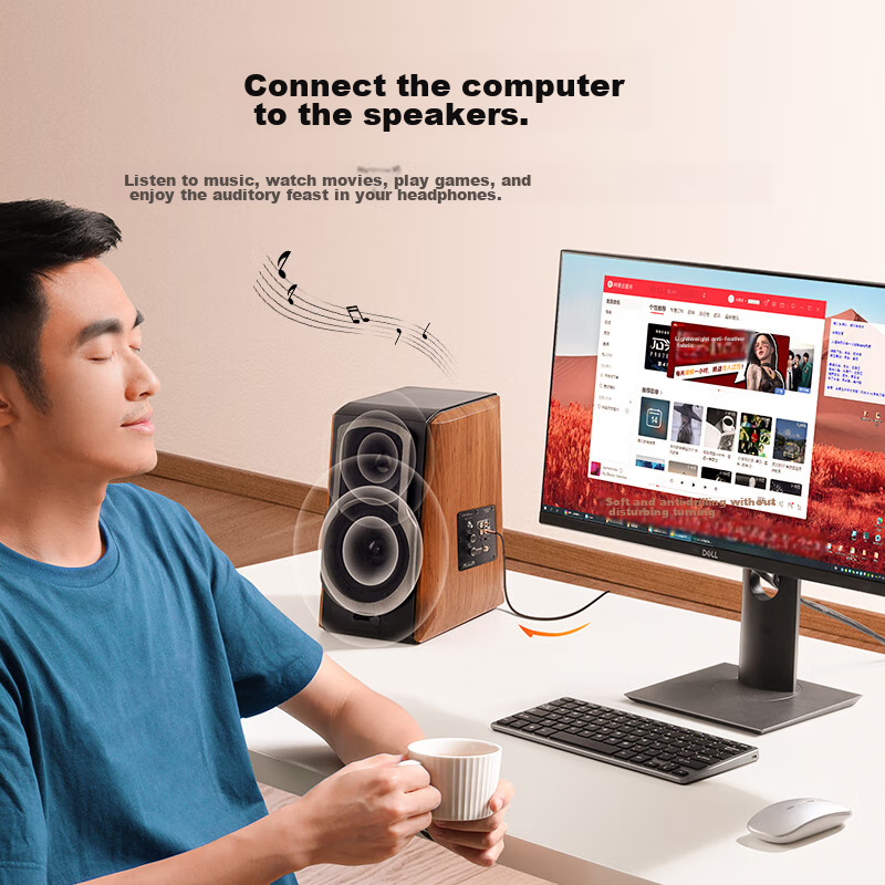 Lulian AUX Audio Cable, 3.5mm Male to Male Silver-Plated Car Audio Connection Ca...