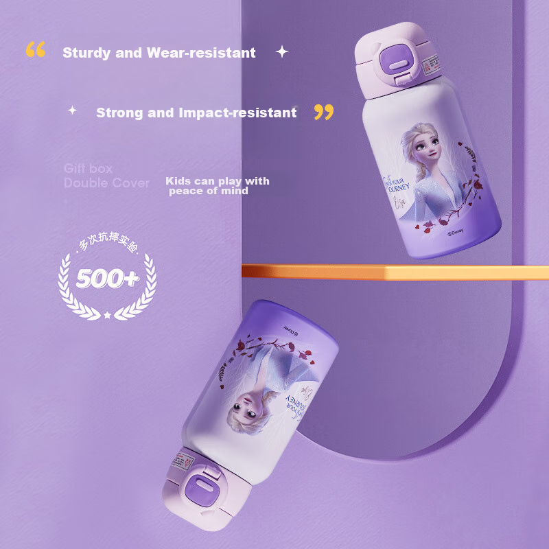 Disney Children's Insulated Cup with Straw, 316 Stainless Steel Baby Direct Drin...