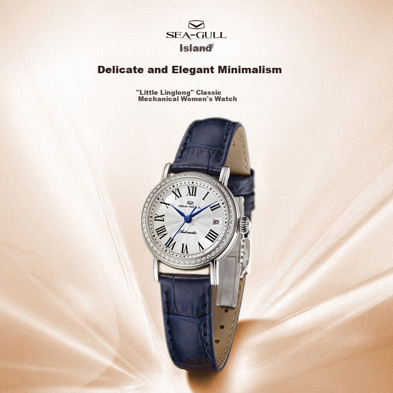 Seagull Ladies' Automatic Mechanical Watch, Small Delicate Ladies' Watch, Qixi G...