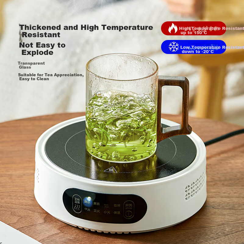 Niyechachabinglass Green Tea Cup with Tea Infuser, Heat-Resistant Thickened Glas...