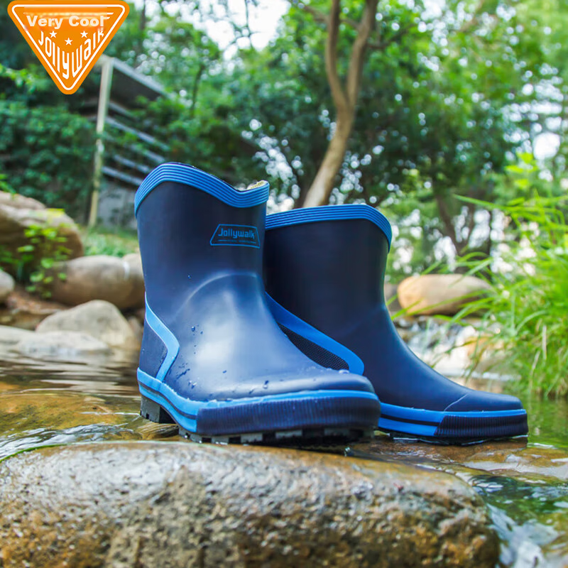 Jolly Walk Men's Water Shoes, Low-Top Rain Boots, Car Washing Fishing Rain Boots...
