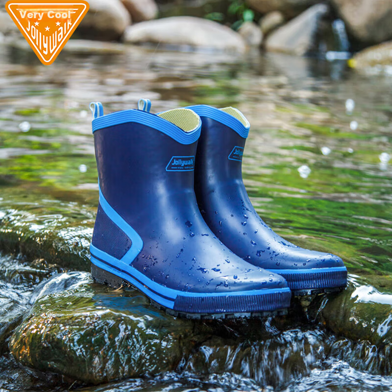 Jolly Walk Men's Water Shoes, Low-Top Rain Boots, Car Washing Fishing Rain Boots...