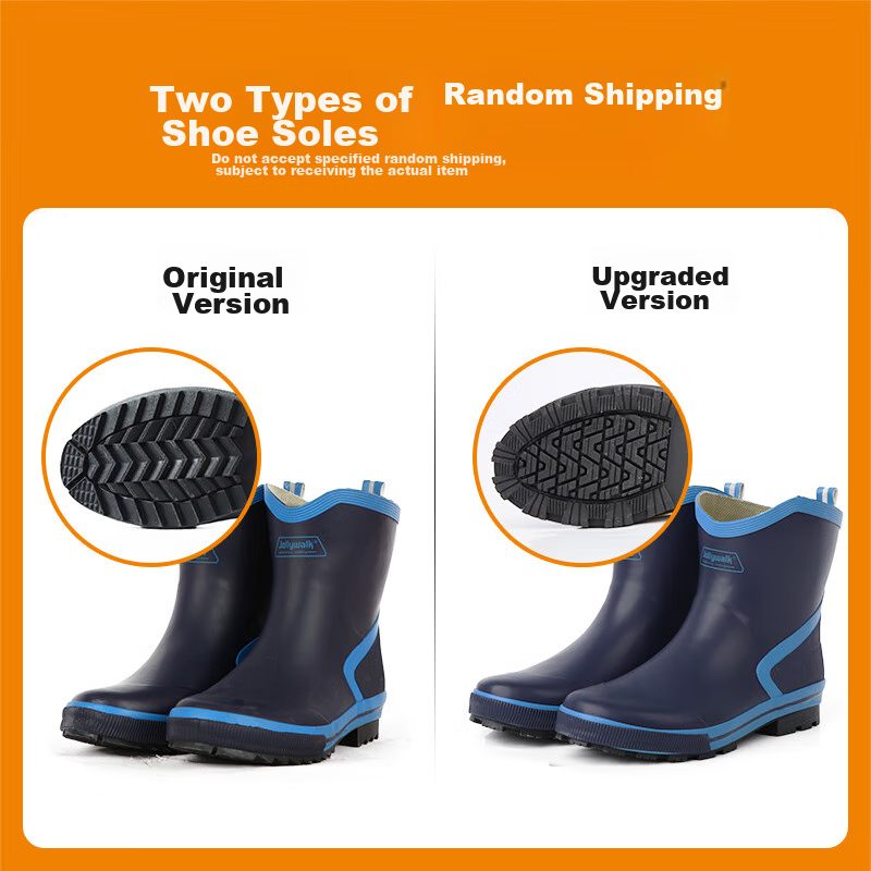 Jolly Walk Men's Water Shoes, Low-Top Rain Boots, Car Washing Fishing Rain Boots...