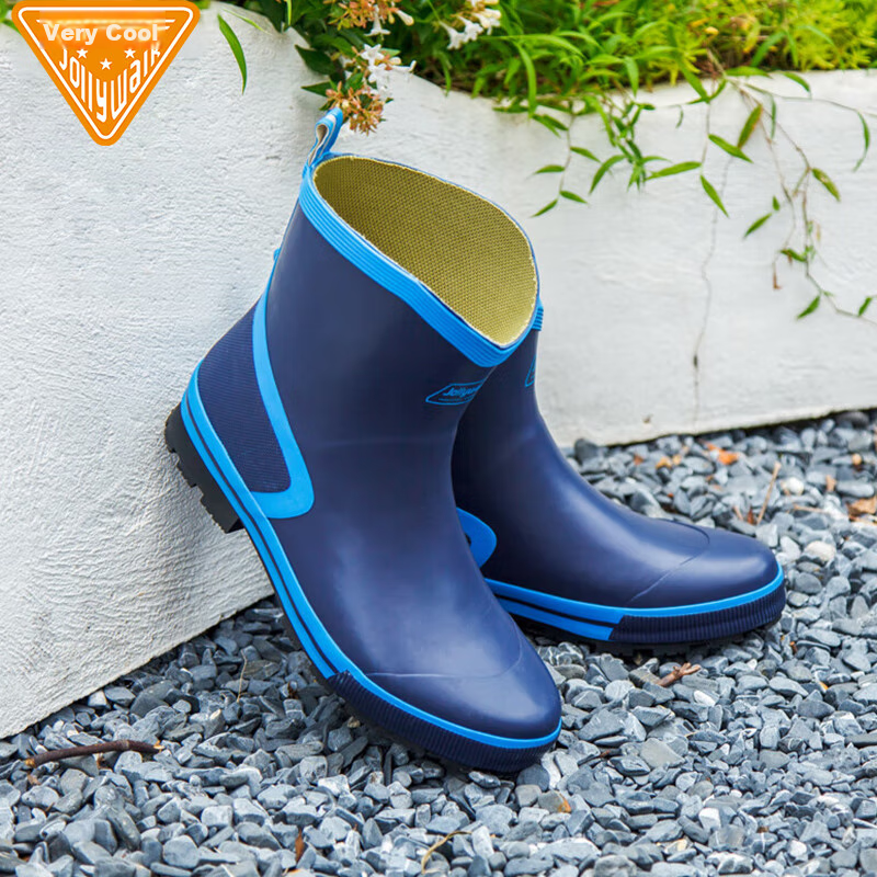 Jolly Walk Men's Water Shoes, Low-Top Rain Boots, Car Washing Fishing Rain Boots...