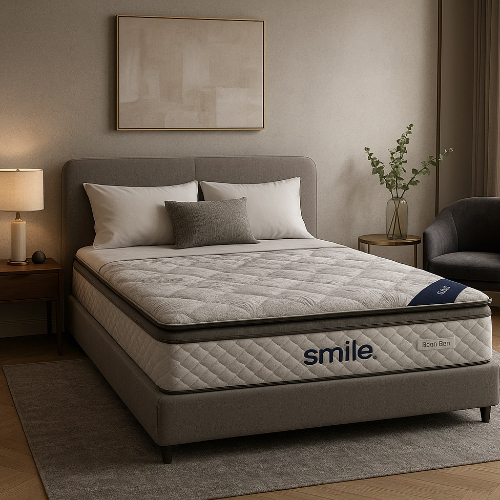 GREEN REST Smile Mattress – Padded Top Micro-Bonnell Spring with Eurolux Foam &...
