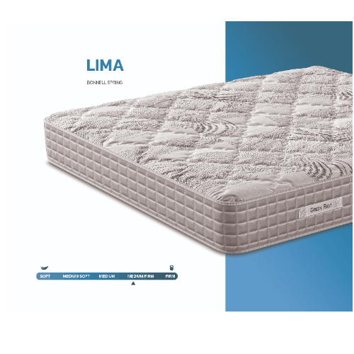 GREEN REST Lima Mattress – Premium Micro-Bonnell Spring Design | Firm Yet Cozy C...