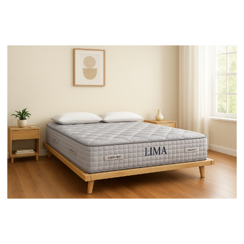 GREEN REST Lima Mattress – Premium Micro-Bonnell Spring Design | Firm Yet Cozy C...