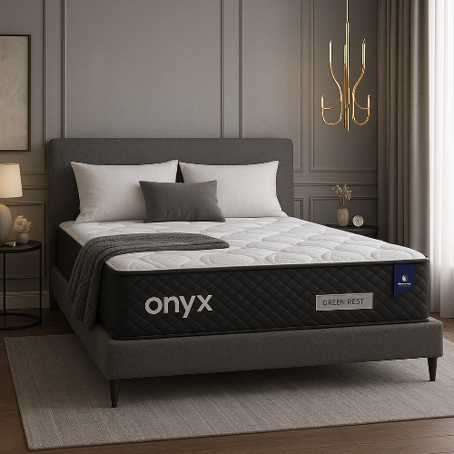 GREEN REST Onyx Mattress – Firm Pocket Spring Mattress with High-Density Foam &...