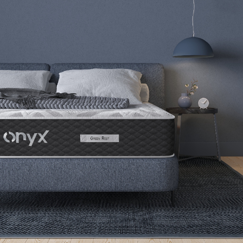 GREEN REST Onyx Mattress – Firm Pocket Spring Mattress with High-Density Foam &...