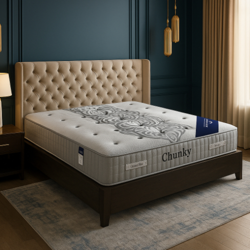 GREEN REST Chunky Mattress – Pocket Spring Mattress with HR Foam & Flexible Foam...