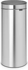 Brabantia Touch bin new, 30 litre, plastic bucket - Matt Steel