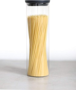 Brabantia Stackable glass jar - 1.9 litre - Dark Grey