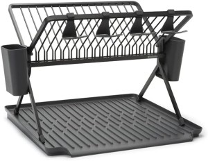 Brabantia Foldable dish rack large - Dark Grey