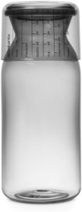 Brabantia Storage jar with measuring cup, 1.3 litre - Dark Grey